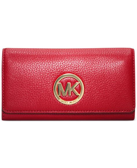 michael kors wallet red|michael kors bifold wallet women's.